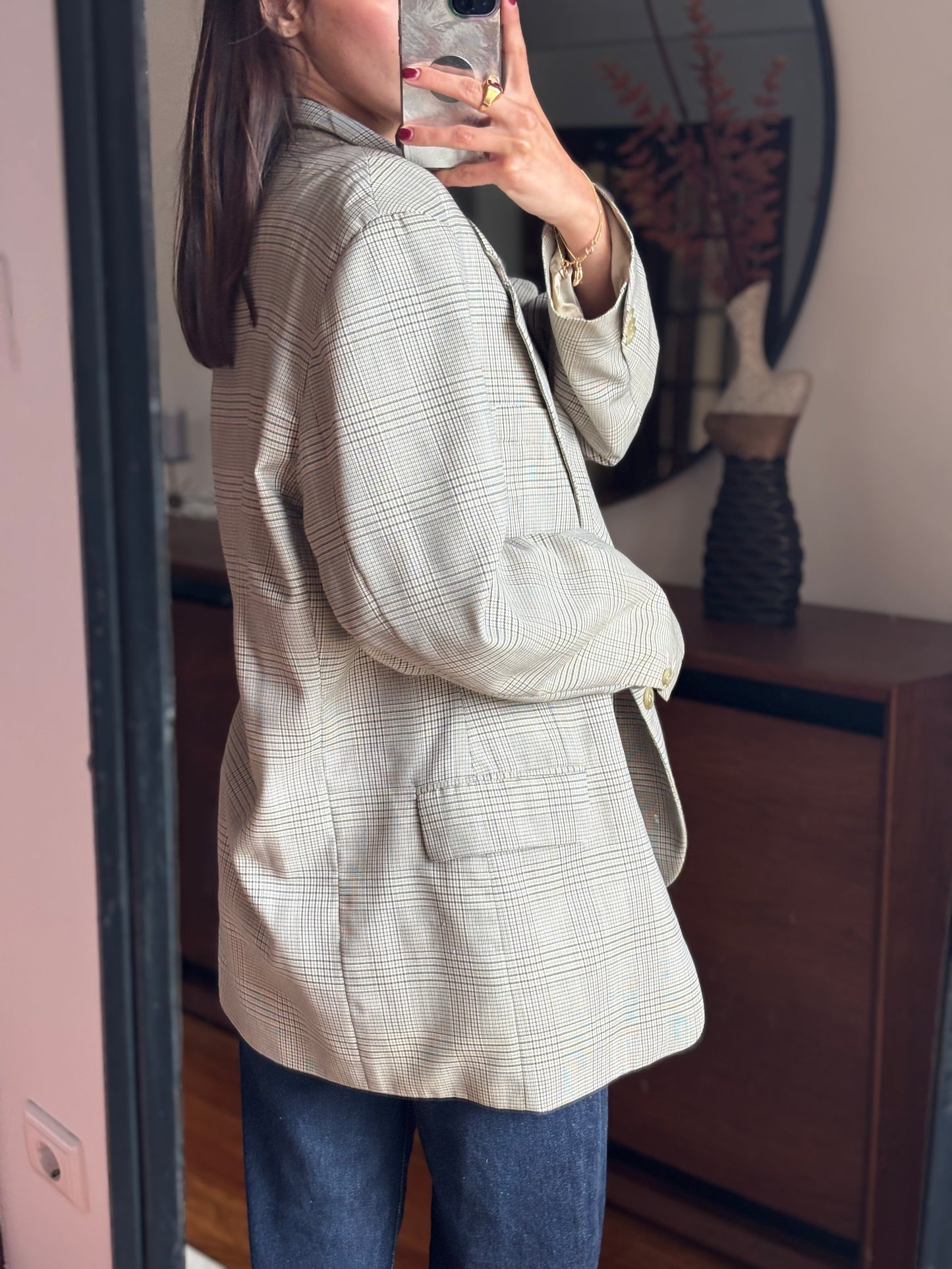 Blazer Xadrez Trevira e Lã