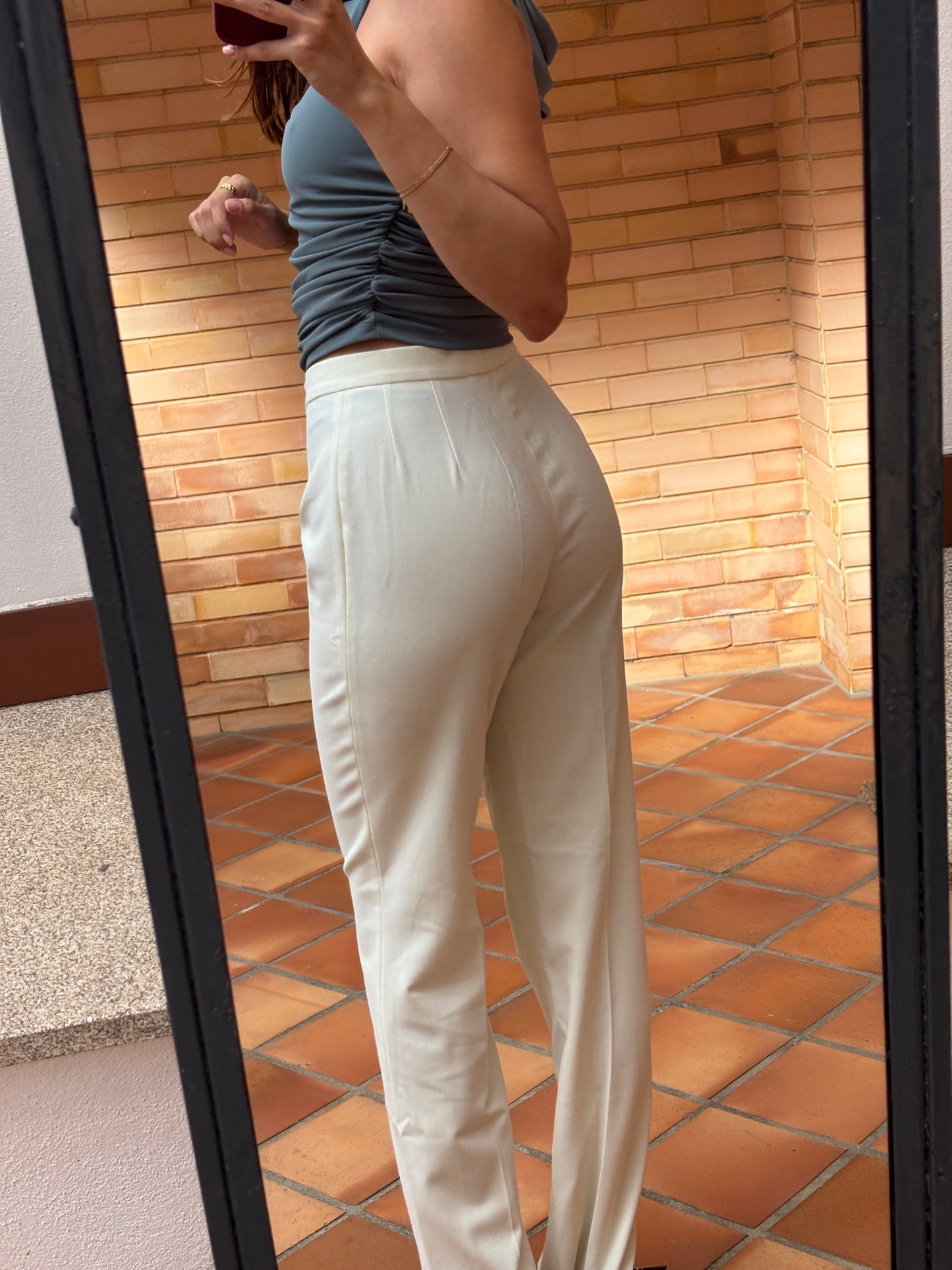 Calças Fato off White