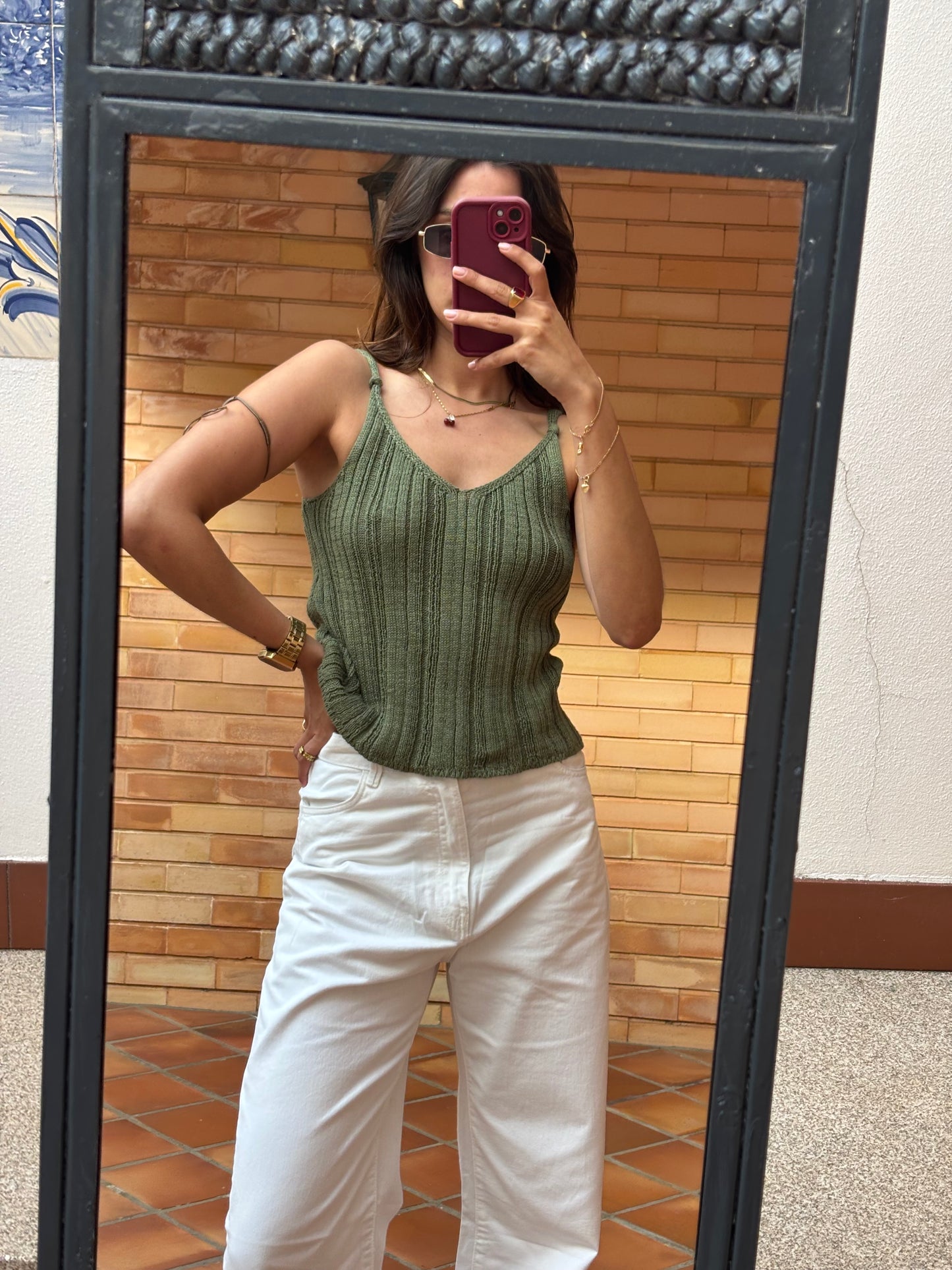 Top Malha Canelado