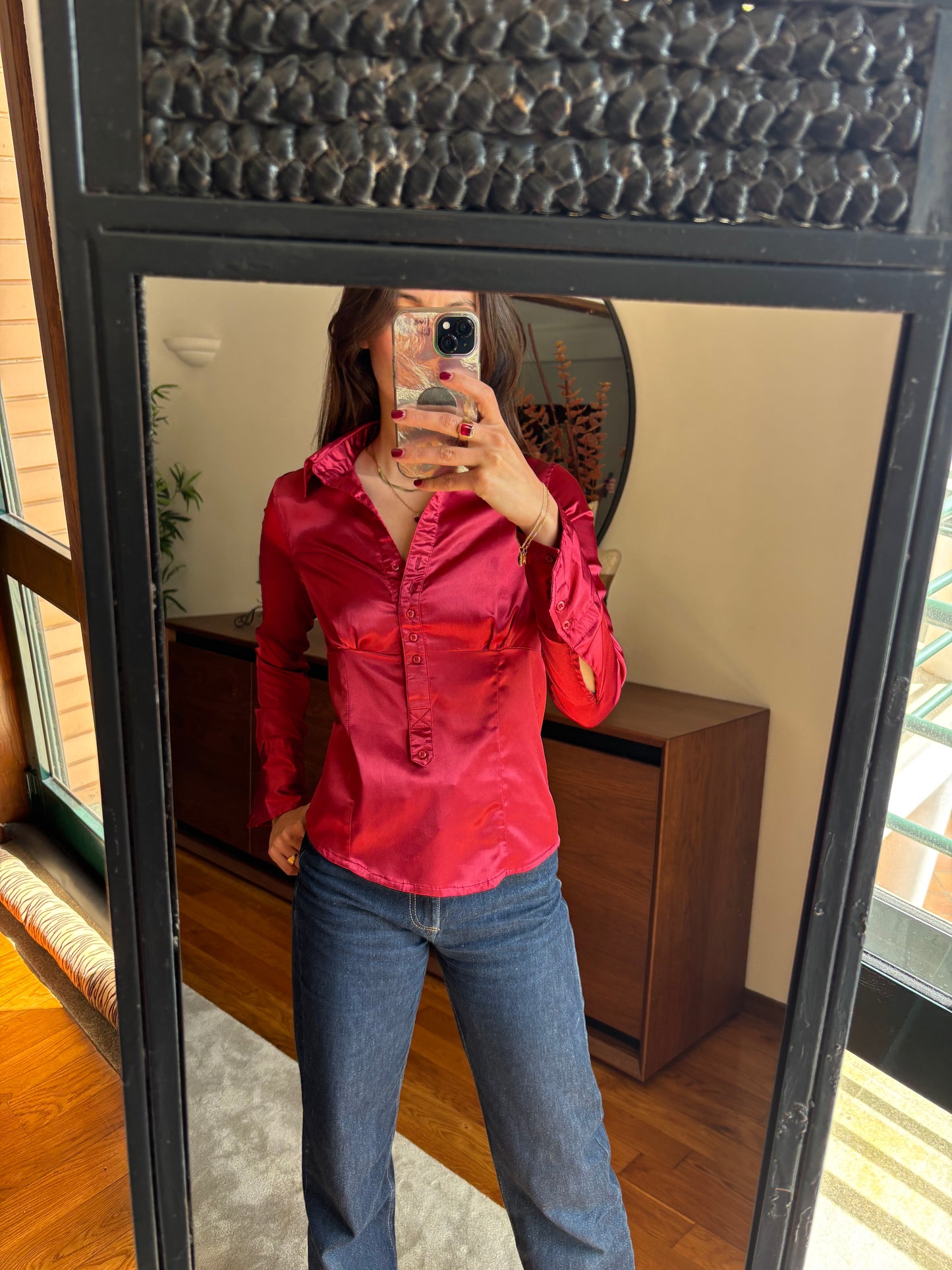Camisa Acetinada