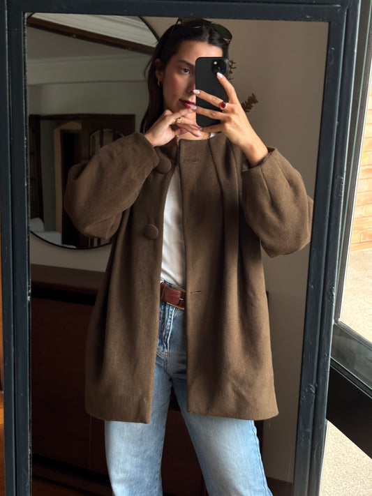 Casaco Vintage Daniel Elise Lã, Alpaca e Angorá