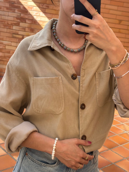 Camisa Bege Vintage