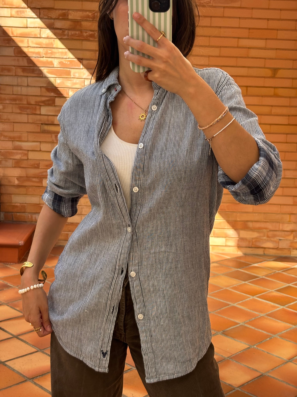 Camisa Riscas Throttleman