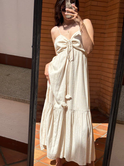 Vestido Maxi Creme