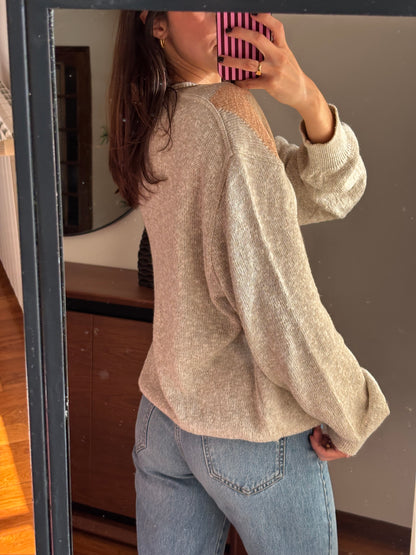 Malha Mistura Linho Seda e Algodão