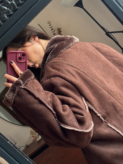 Casaco Suede Vintage Forrado