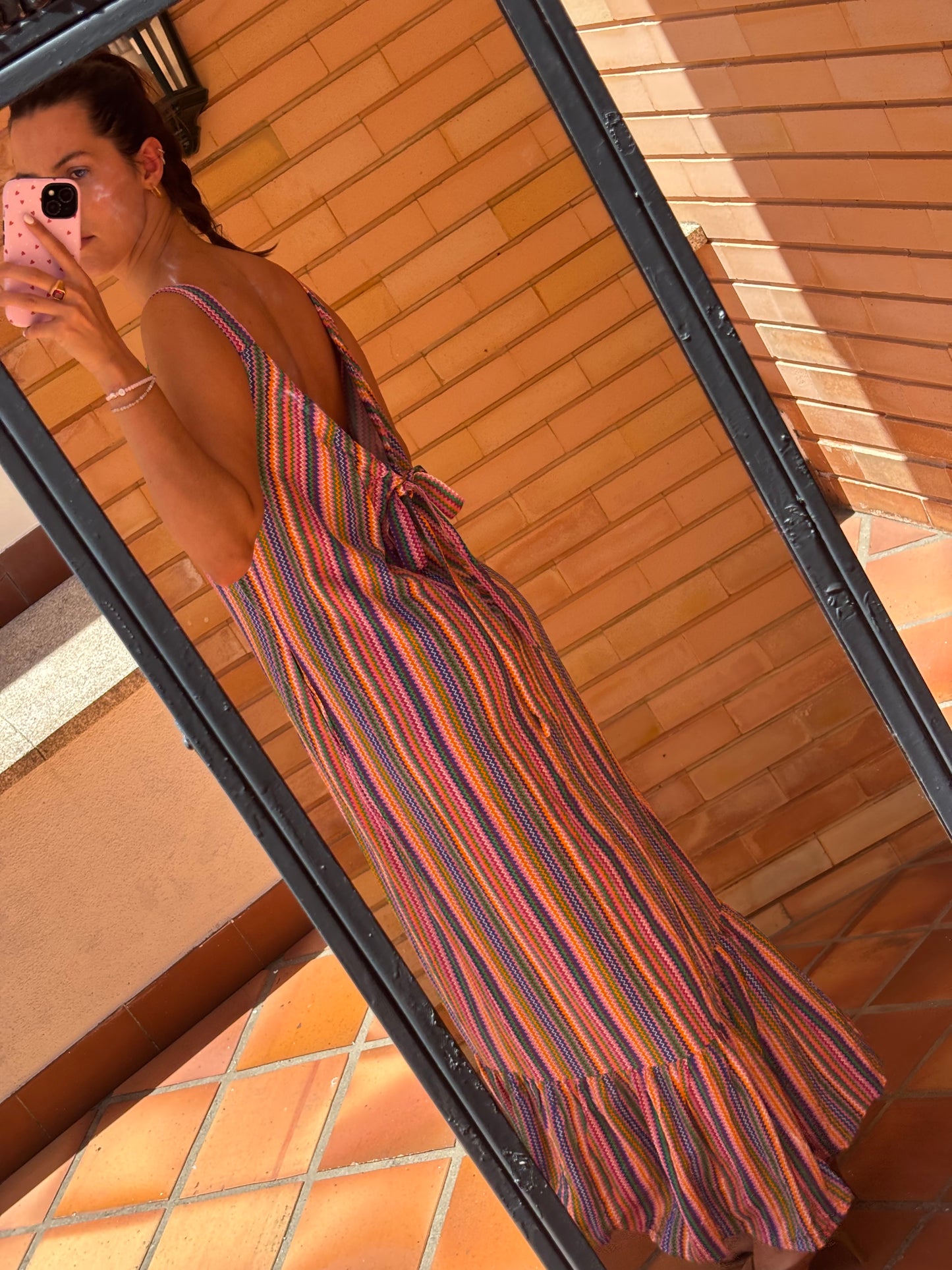 Vestido Longo Riscas Multicolor ONLY