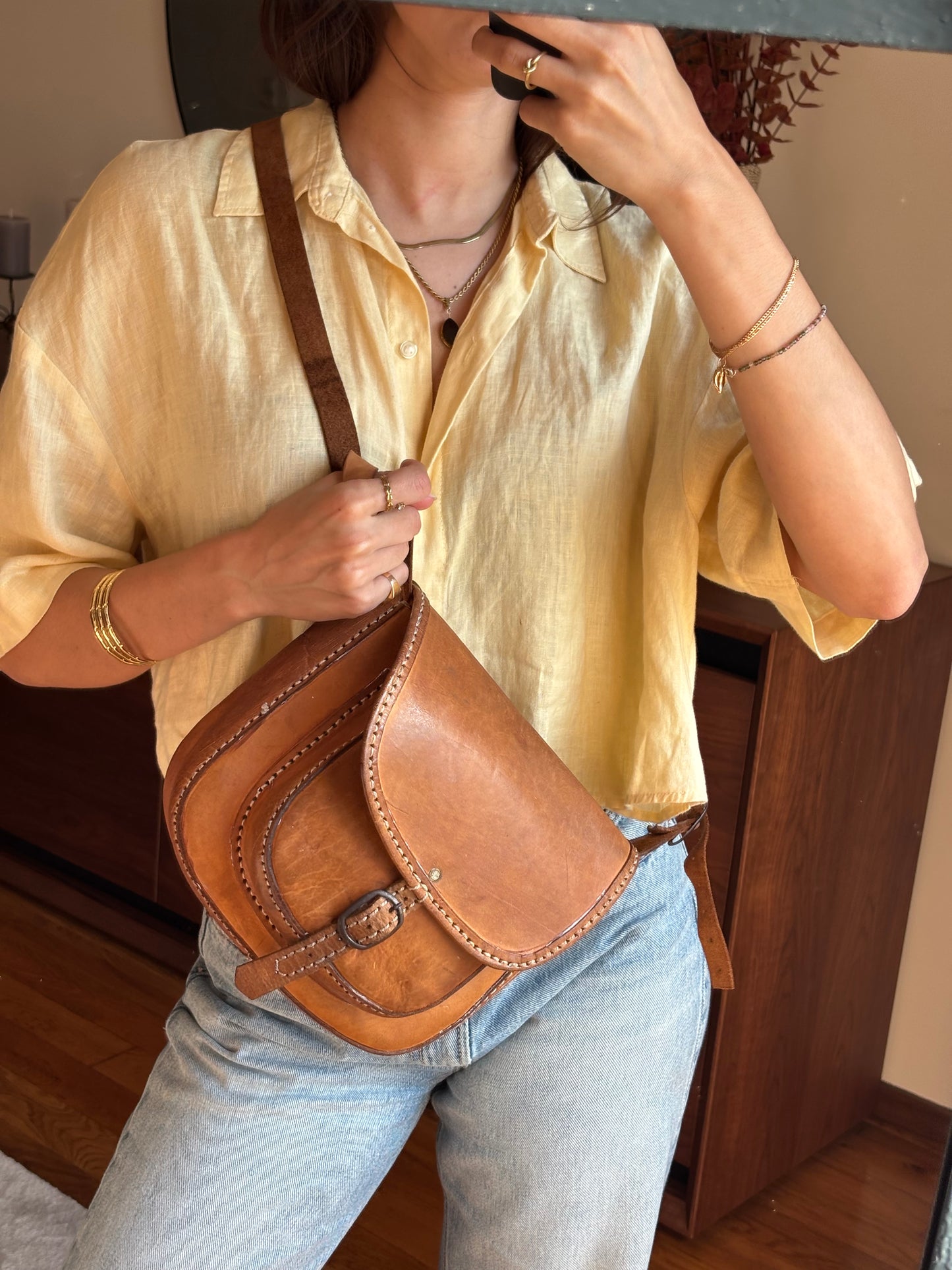 Mala Vintage Camel