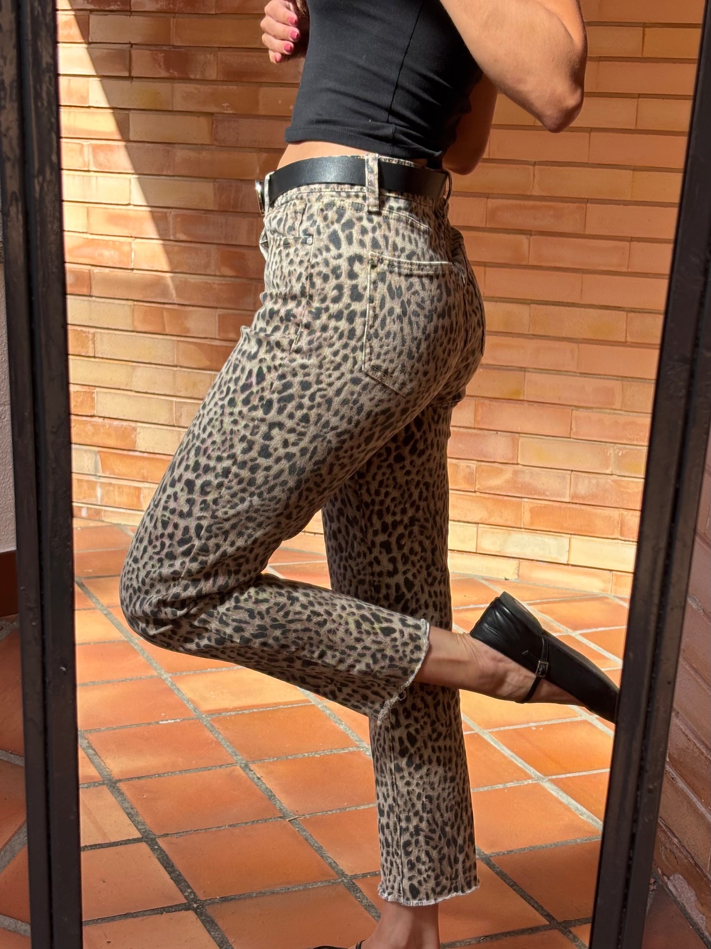 Calças de Ganga Animal Print