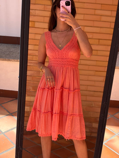 Vestido Midi Algodão