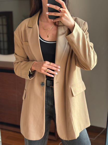 Blazer Camel Stradivarius