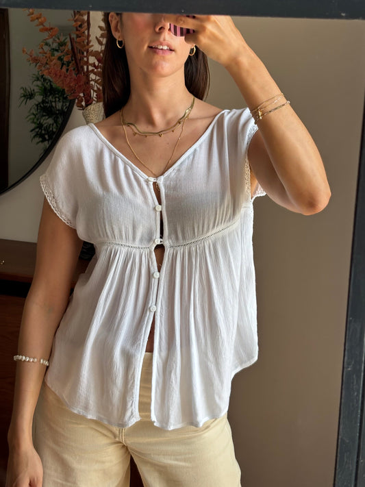 Blusa Fluida Branca