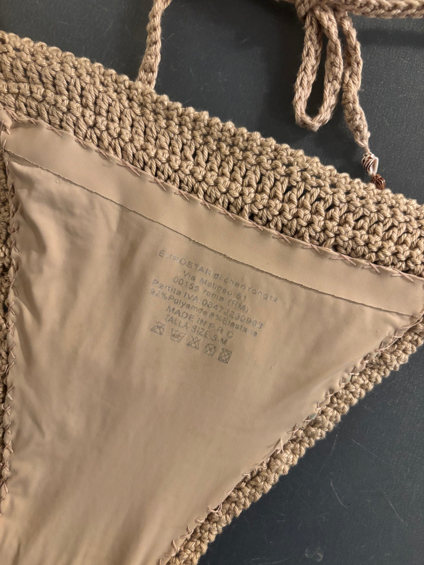 Biquíni de Crochet com Missangas Handmade