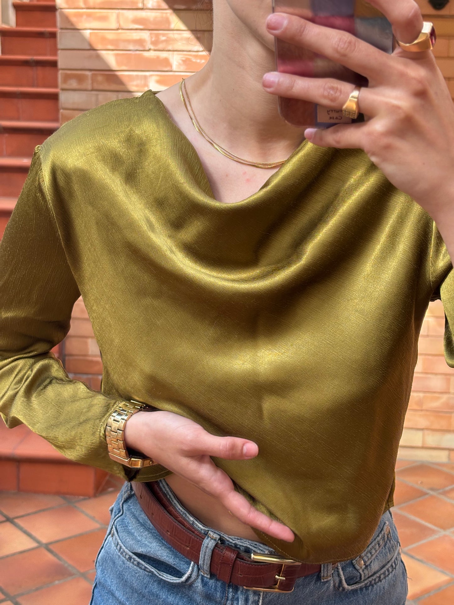 Blusa Drapeada