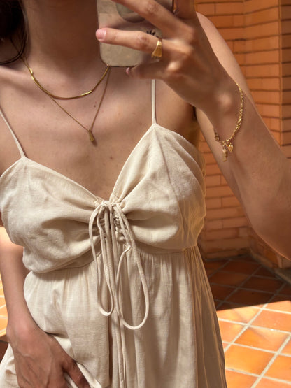 Vestido Maxi Creme