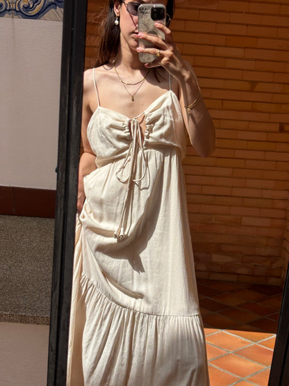 Vestido Maxi Creme
