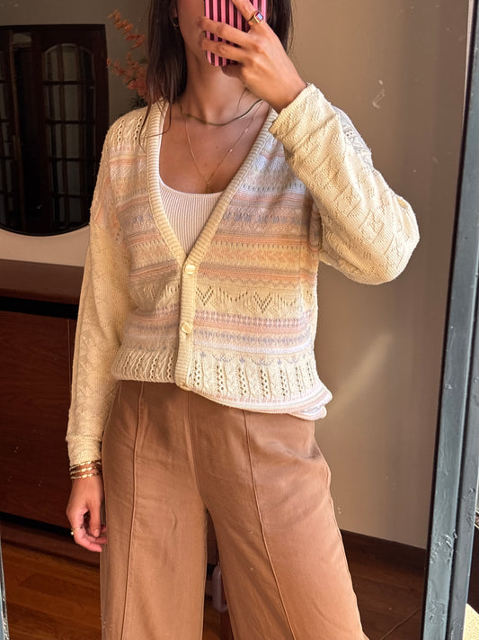 Cardigan Knit Pastel vintage