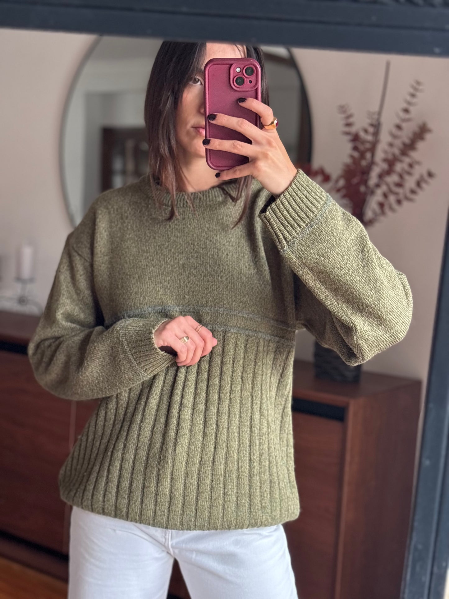 Malha Vintage Olive Green