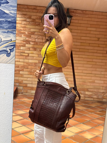 Mala Grande em Pele Genuína