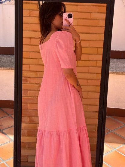 Vestido Midi com Bolsos