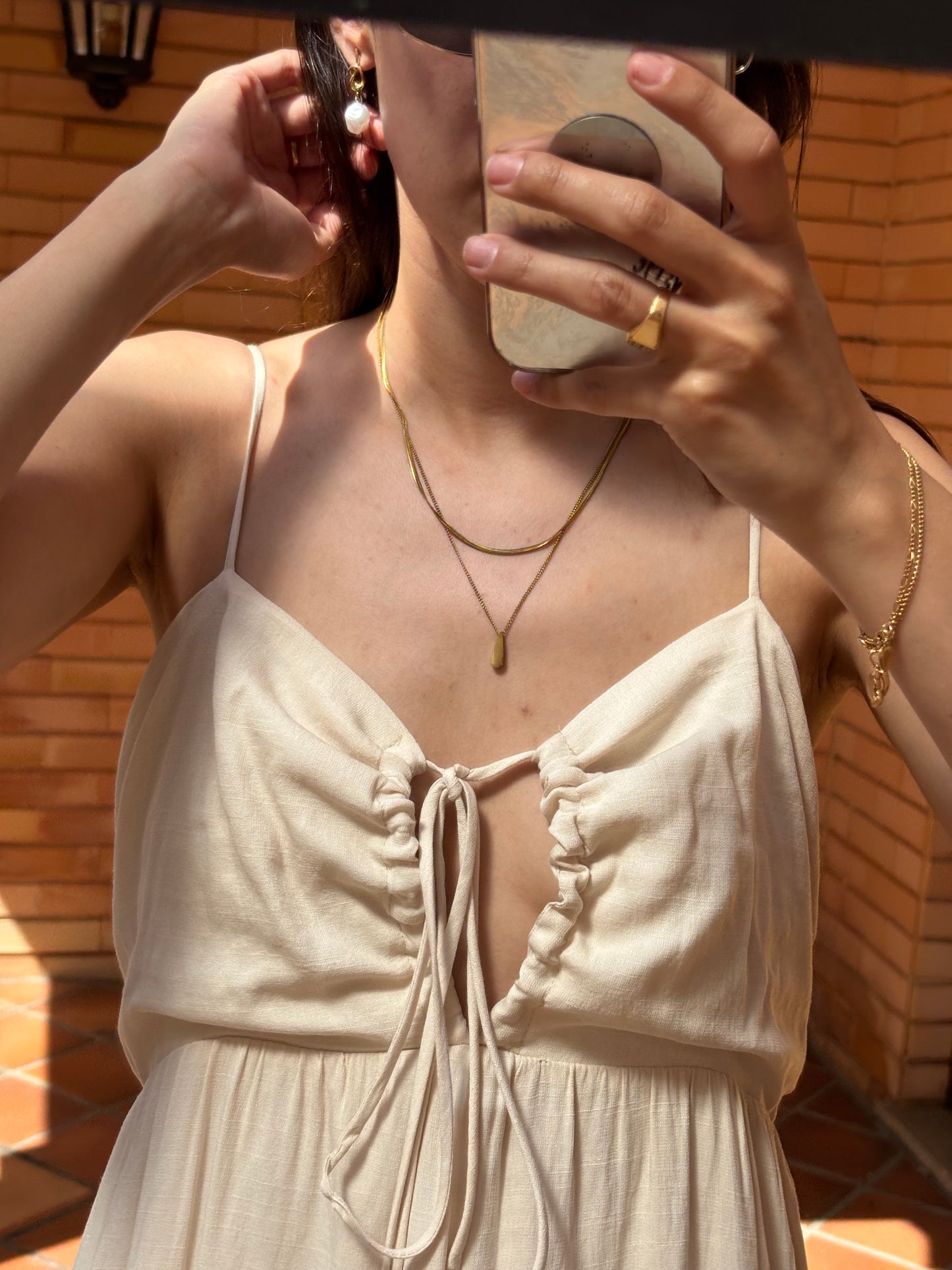 Vestido Maxi Creme