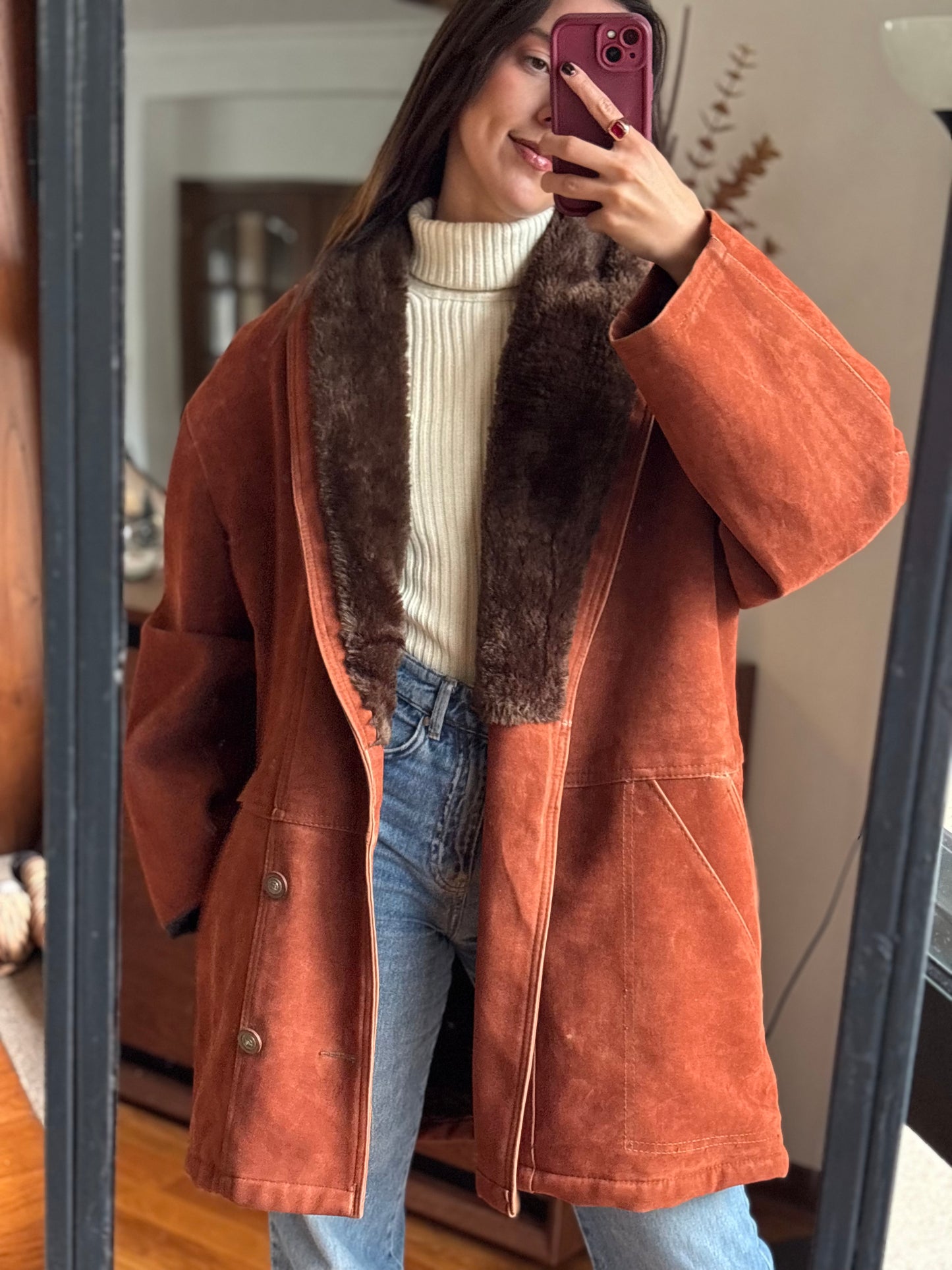 Casaco Suede Vintage Italiano