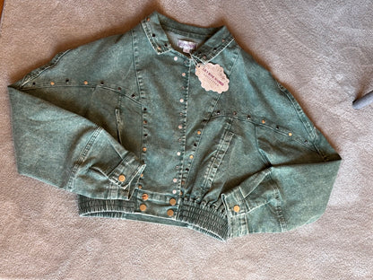 Casaco Denim com Studs NOVO