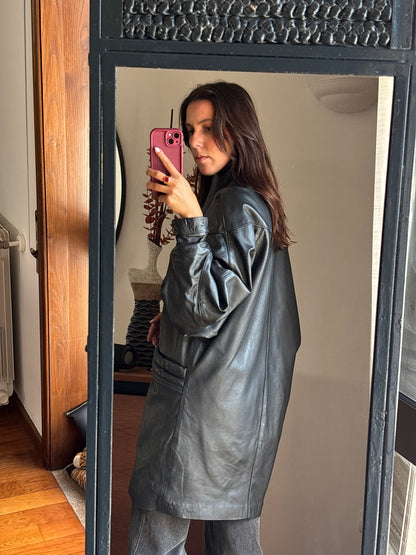 Casacão Vintage em Pele