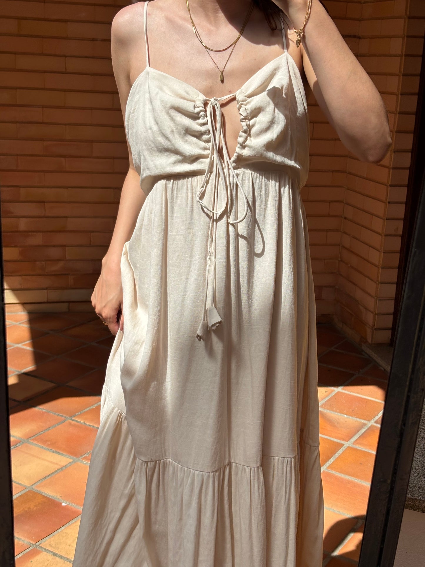 Vestido Maxi Creme