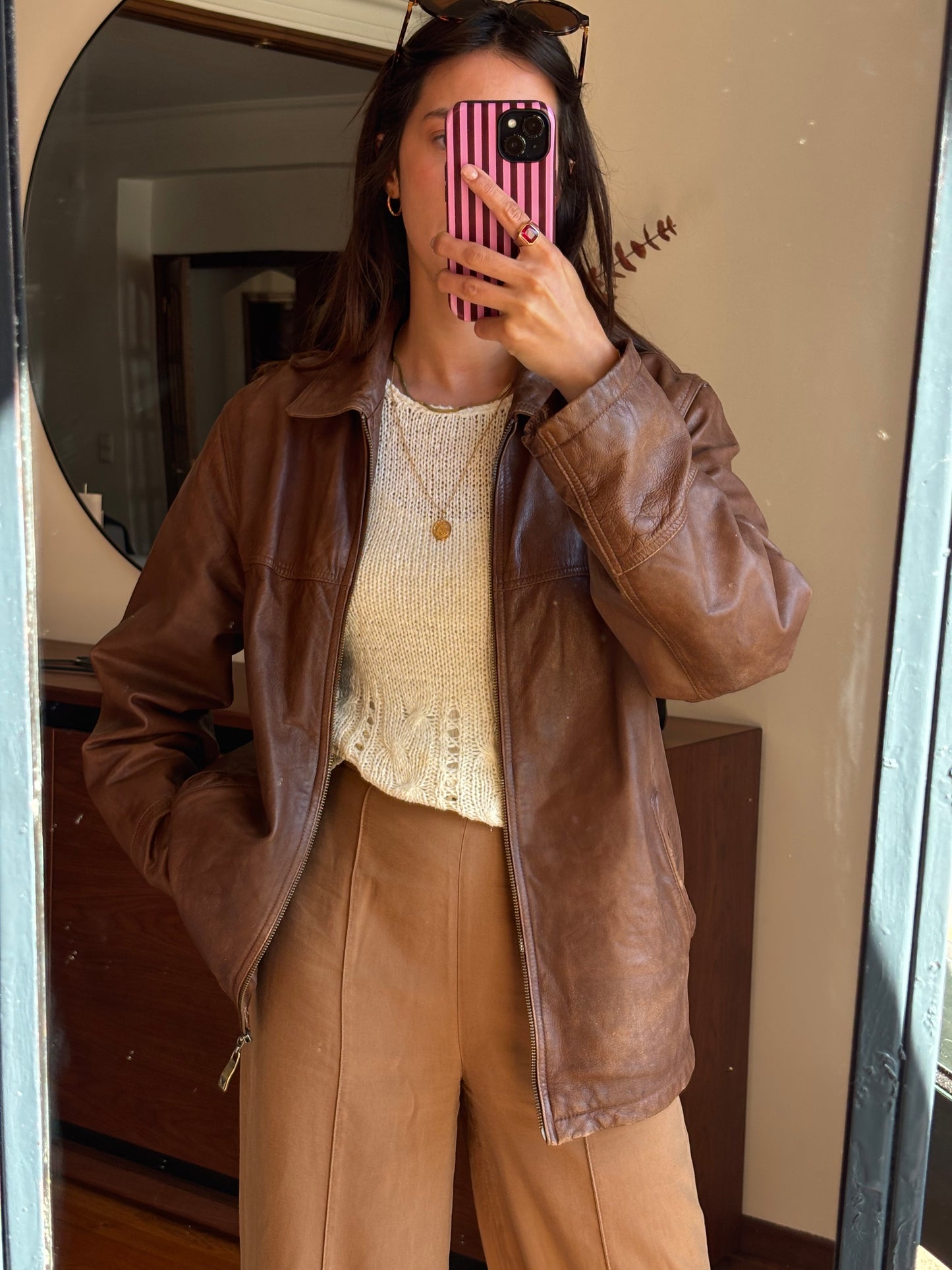 Camel Leather Jacket