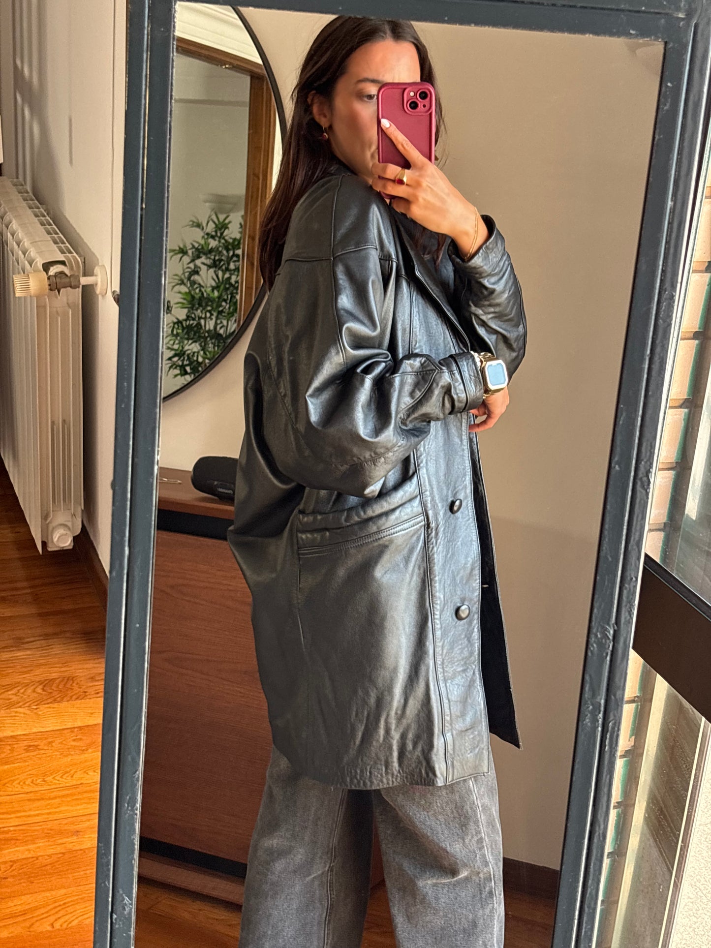 Casacão Vintage em Pele