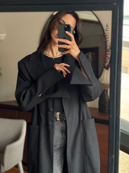 Casacão Preto Vintage