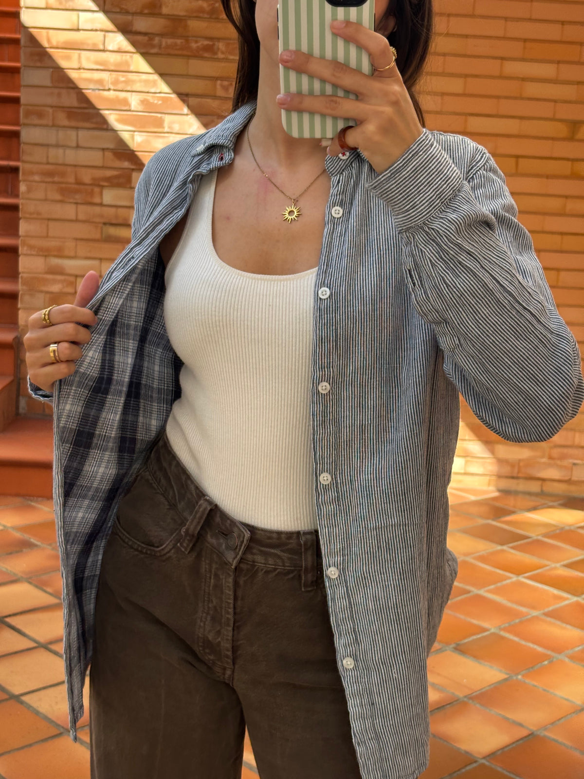 Camisa Riscas Throttleman