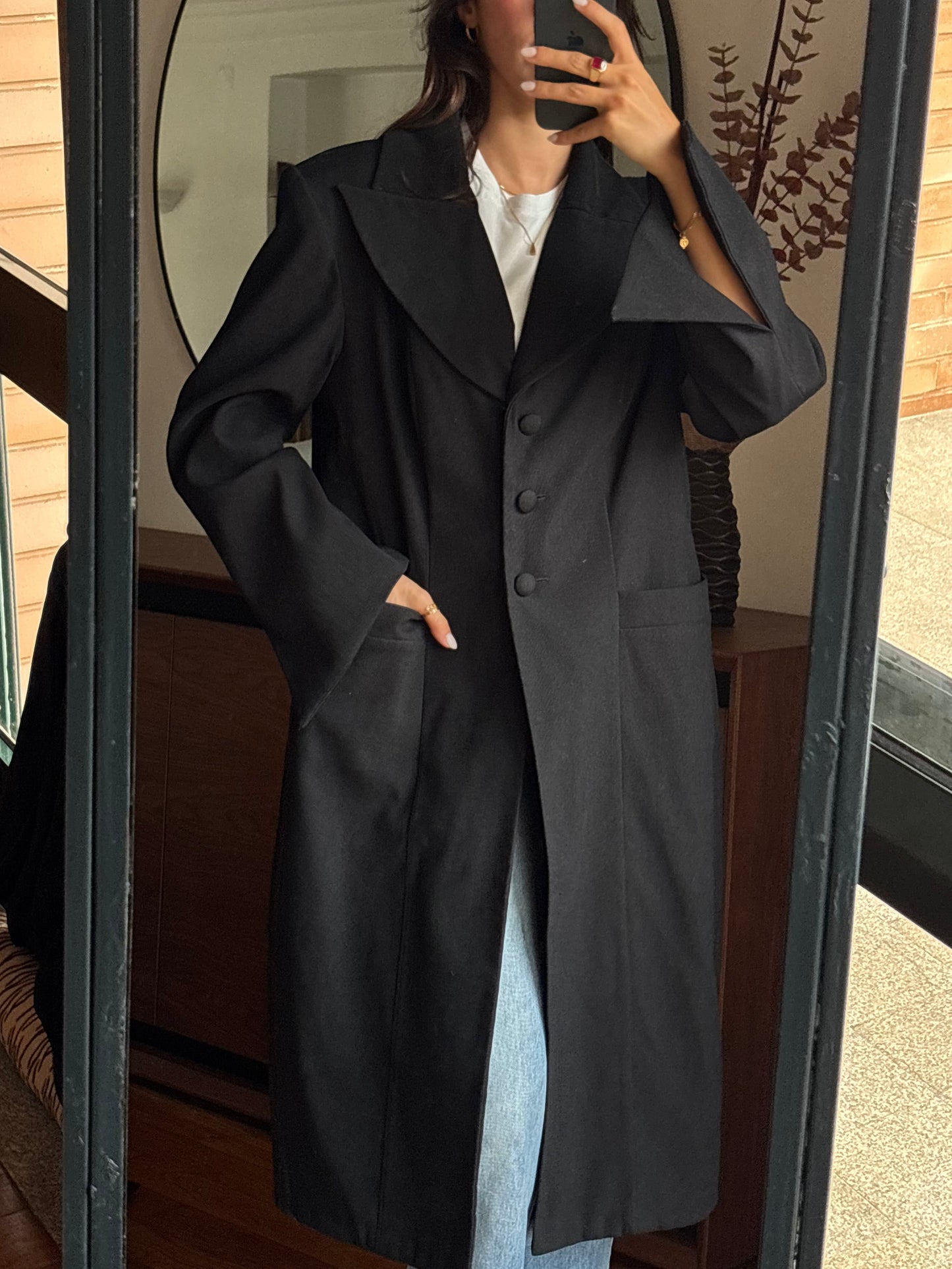 Casacão Preto Vintage