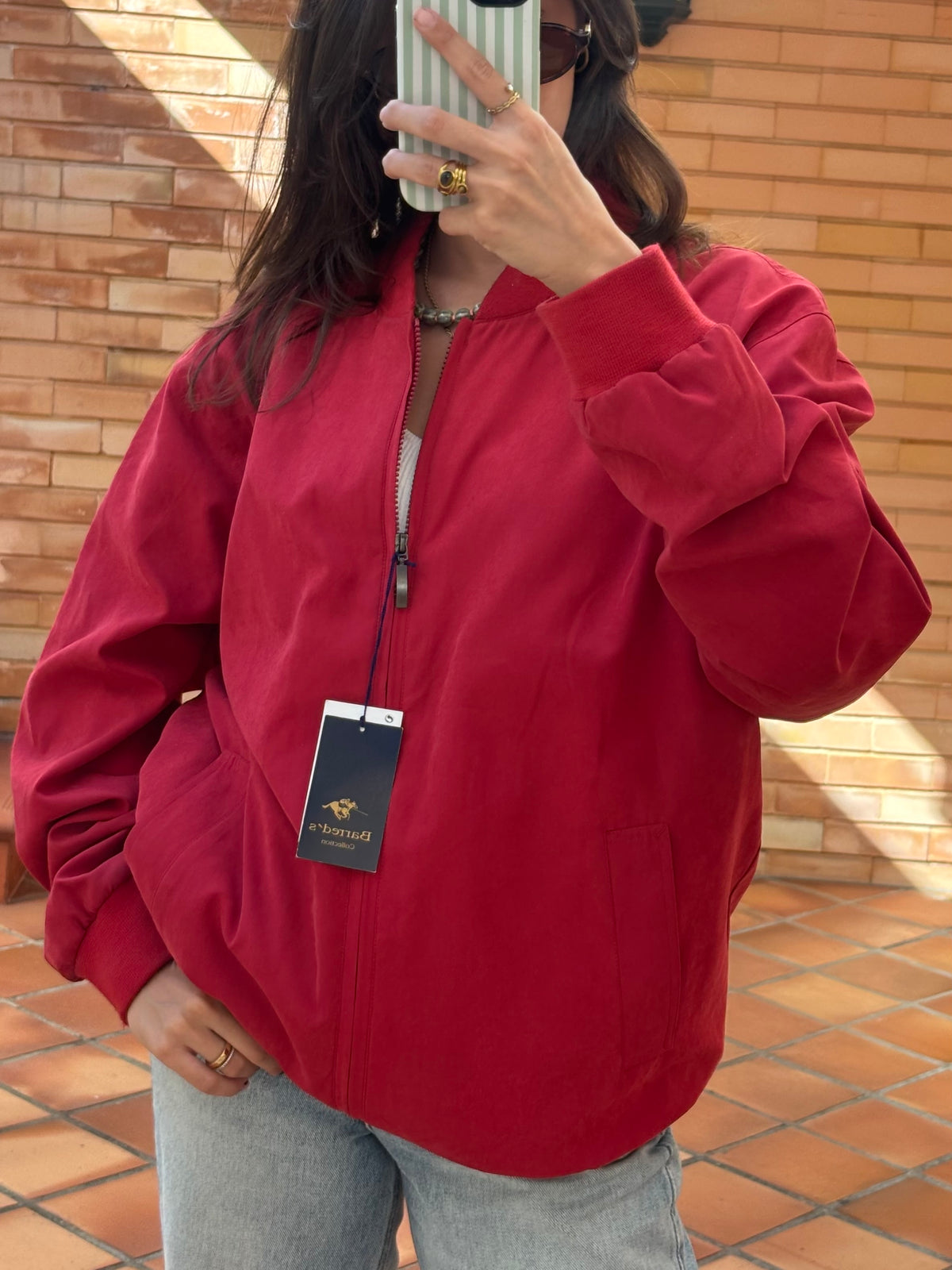 Bomber Vermelho Oversized