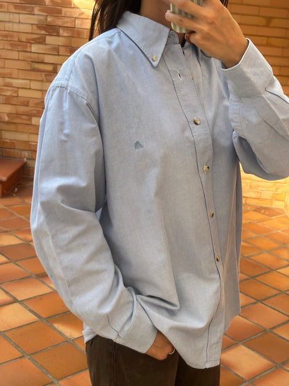 Camisa Quebramar Azul Clássica em Algodão