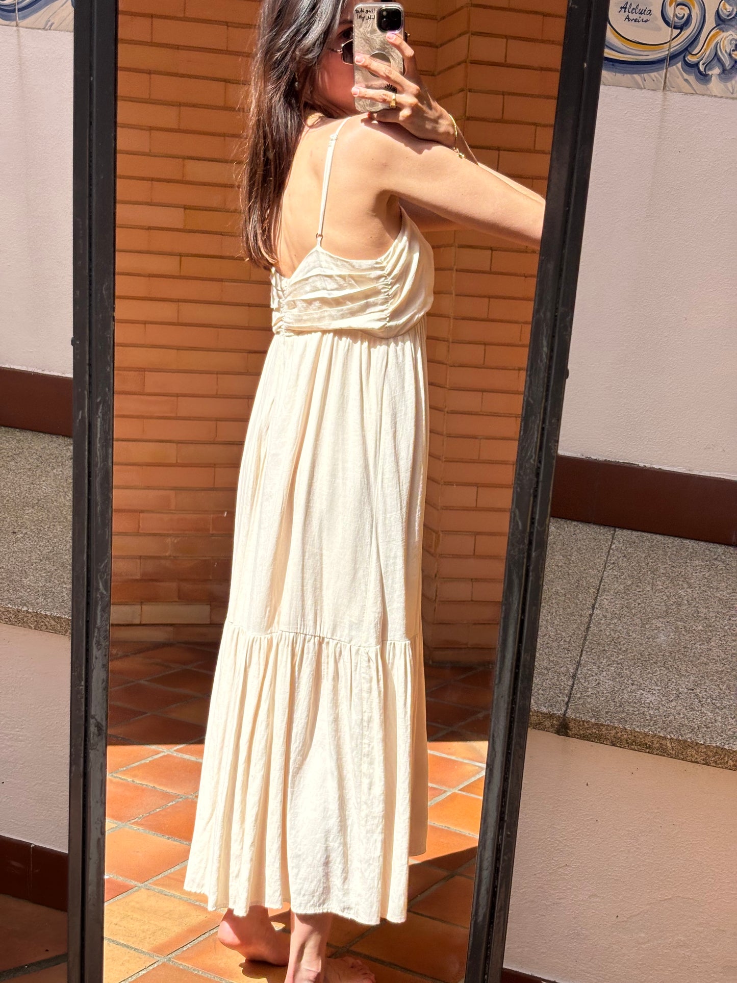 Vestido Maxi Creme