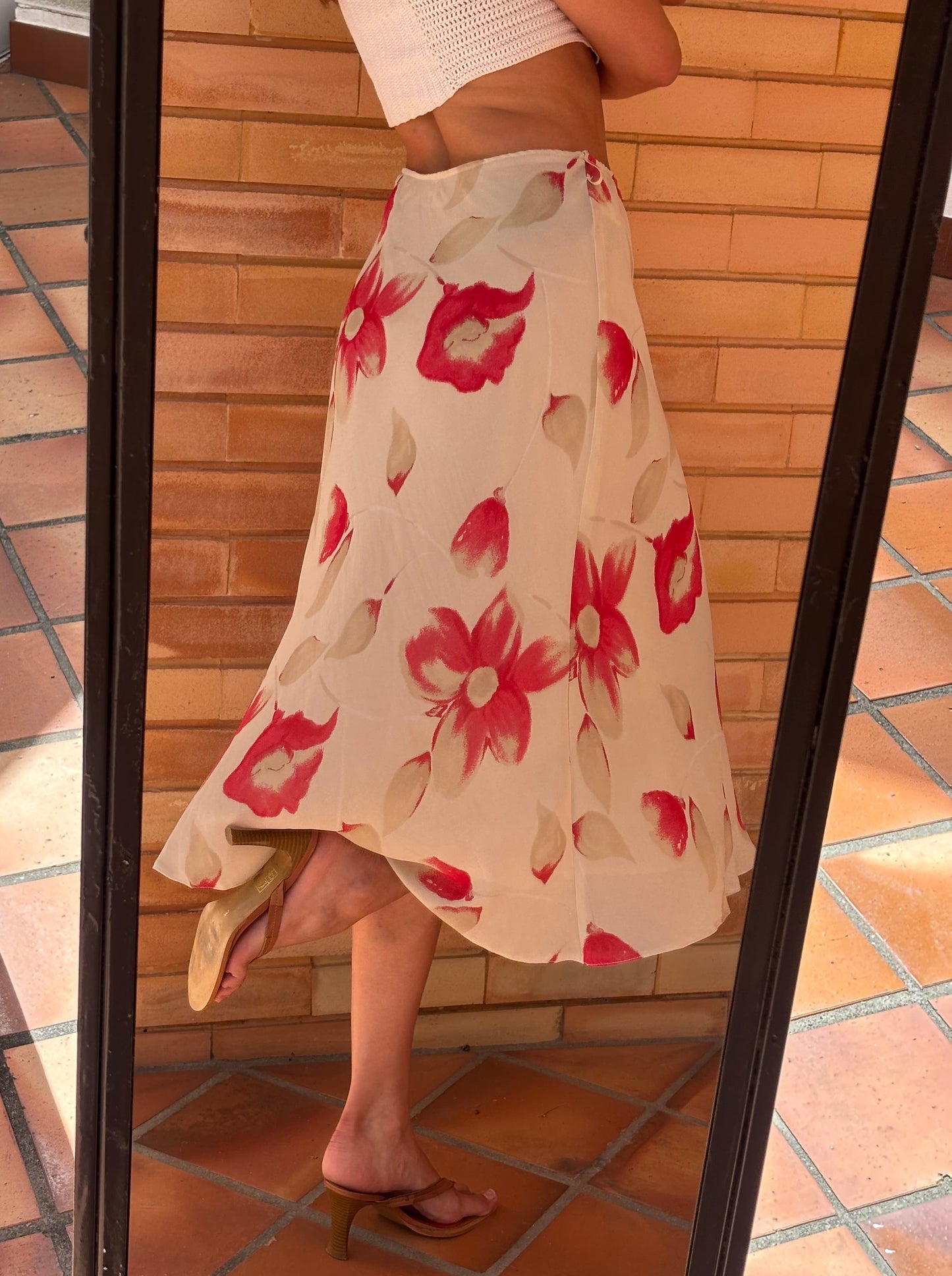 Saia Midi Floral Vintage