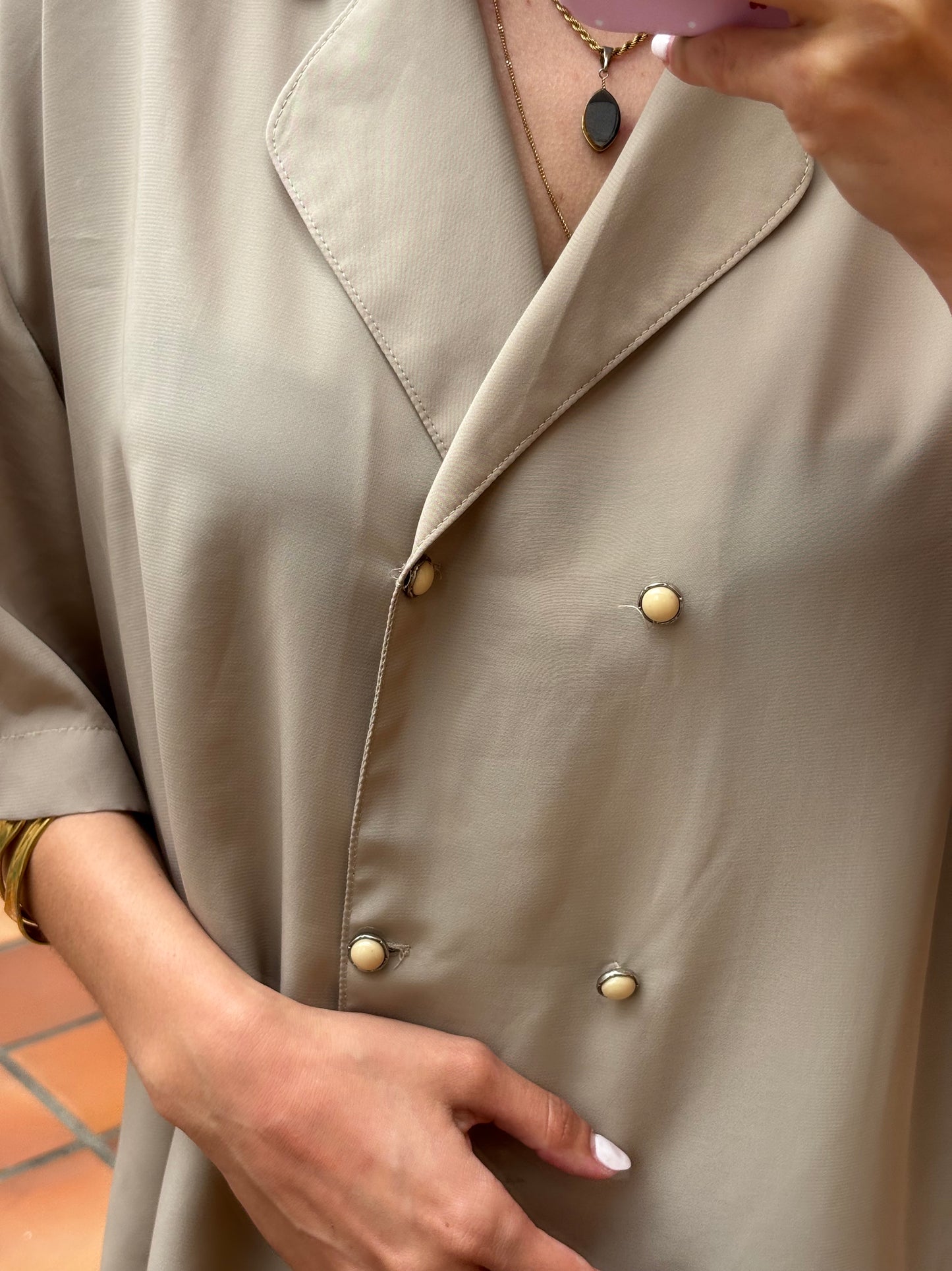 Camisa Vintage Acetinada