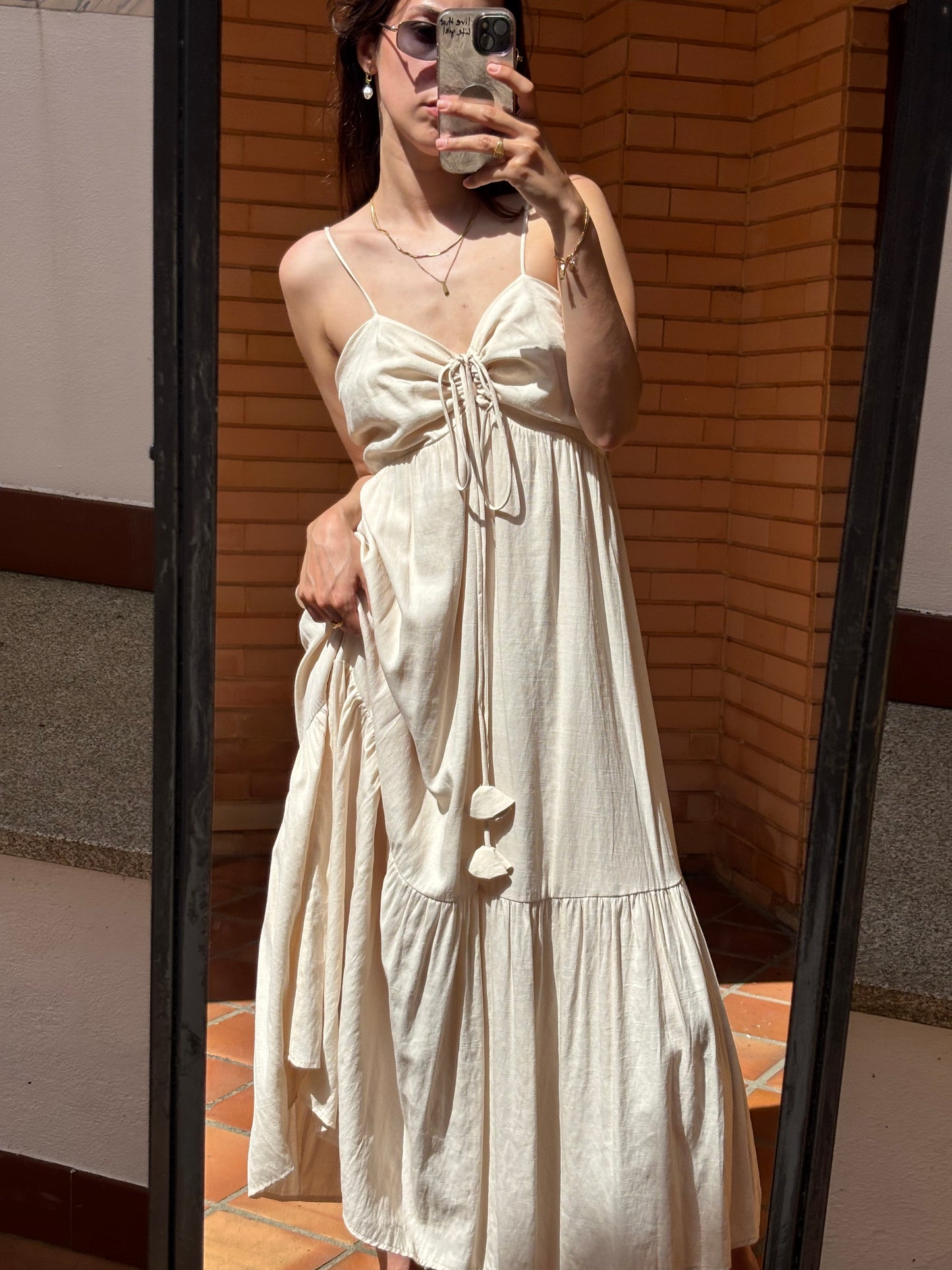 Vestido Maxi Creme