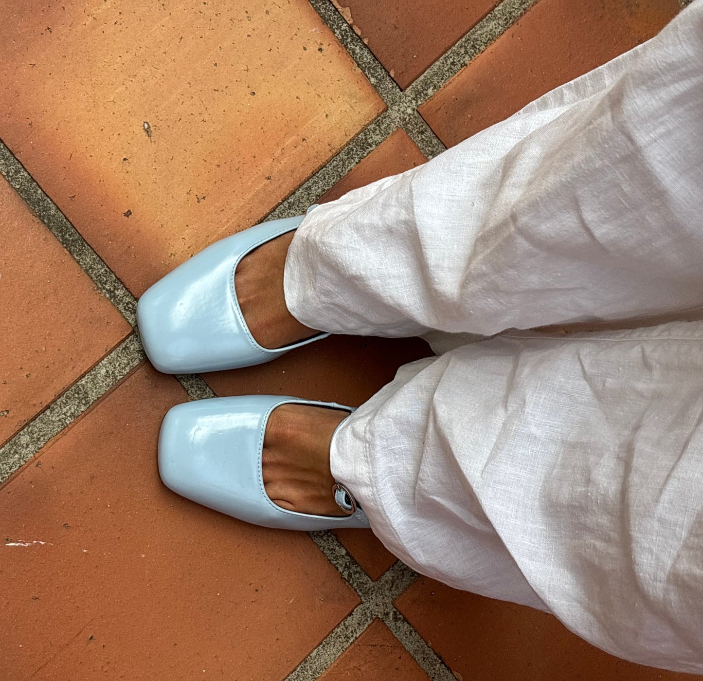 Sapatos Mary Jane Azul Bebé Duas Tiras