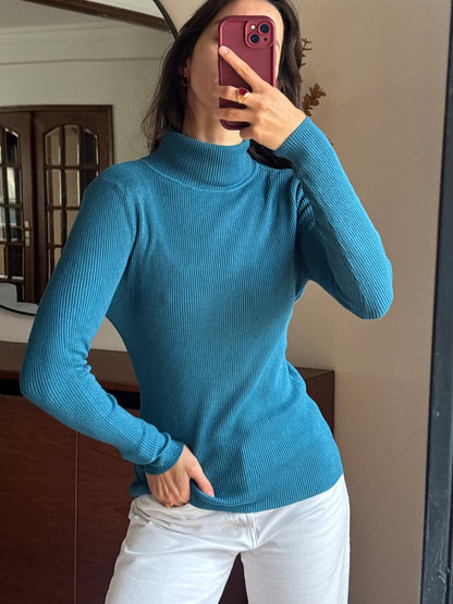 Malha Azul Petróleo Canelada