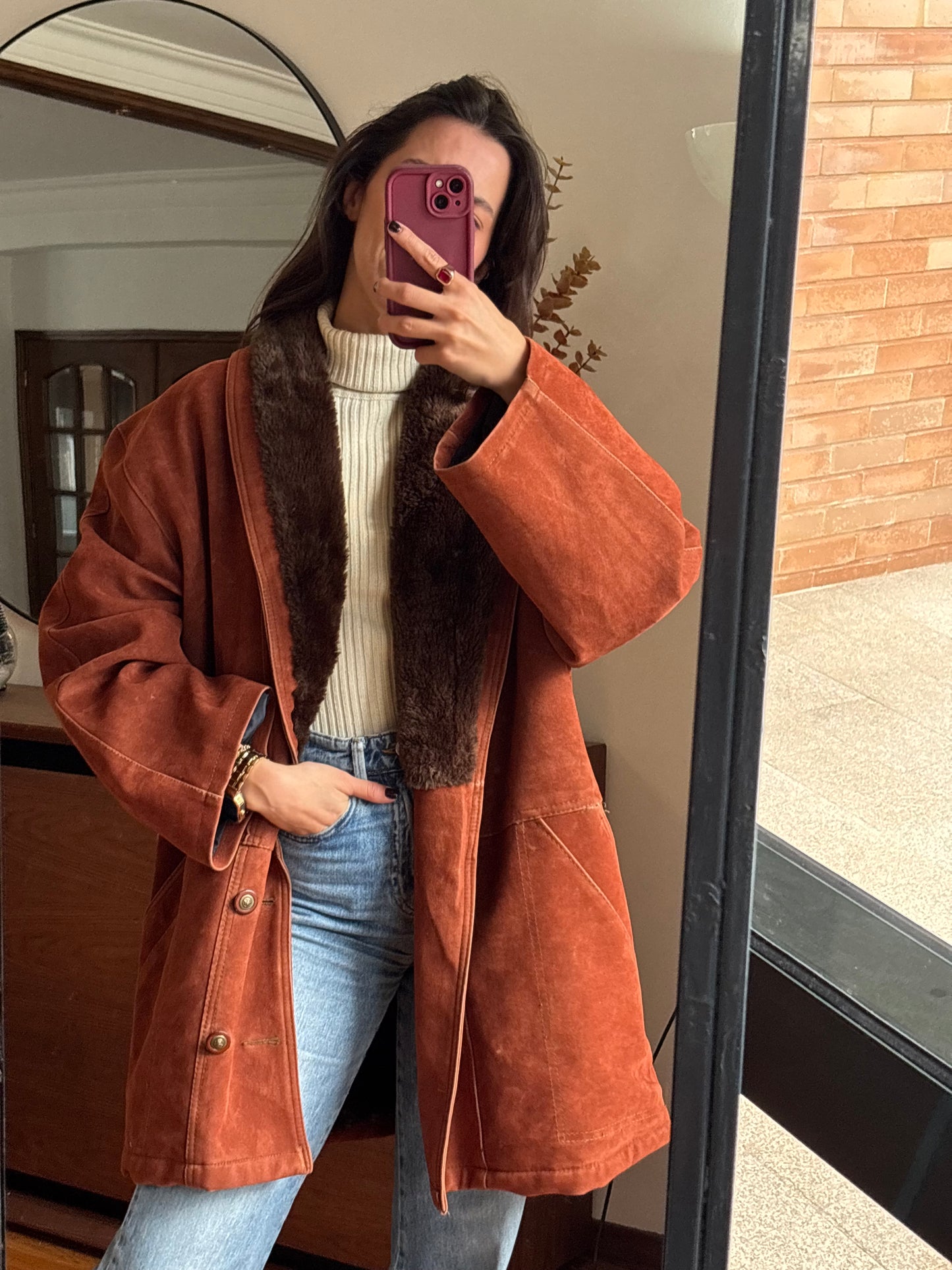 Casaco Suede Vintage Italiano