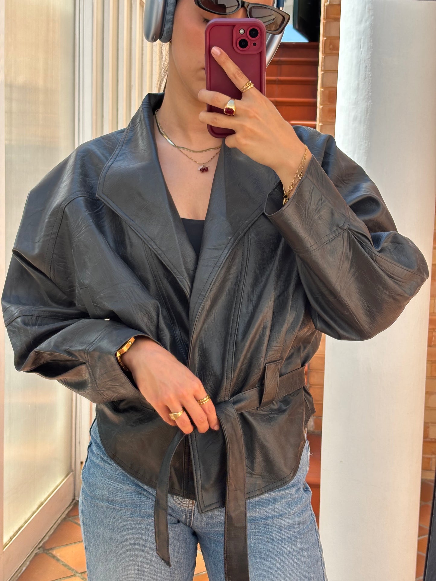 Faux Leather Jacket