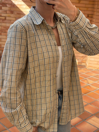 Camisa Xadrez Vintage em Algodão