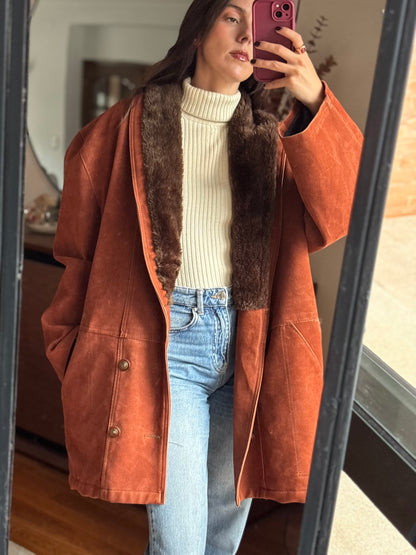 Casaco Suede Vintage Italiano