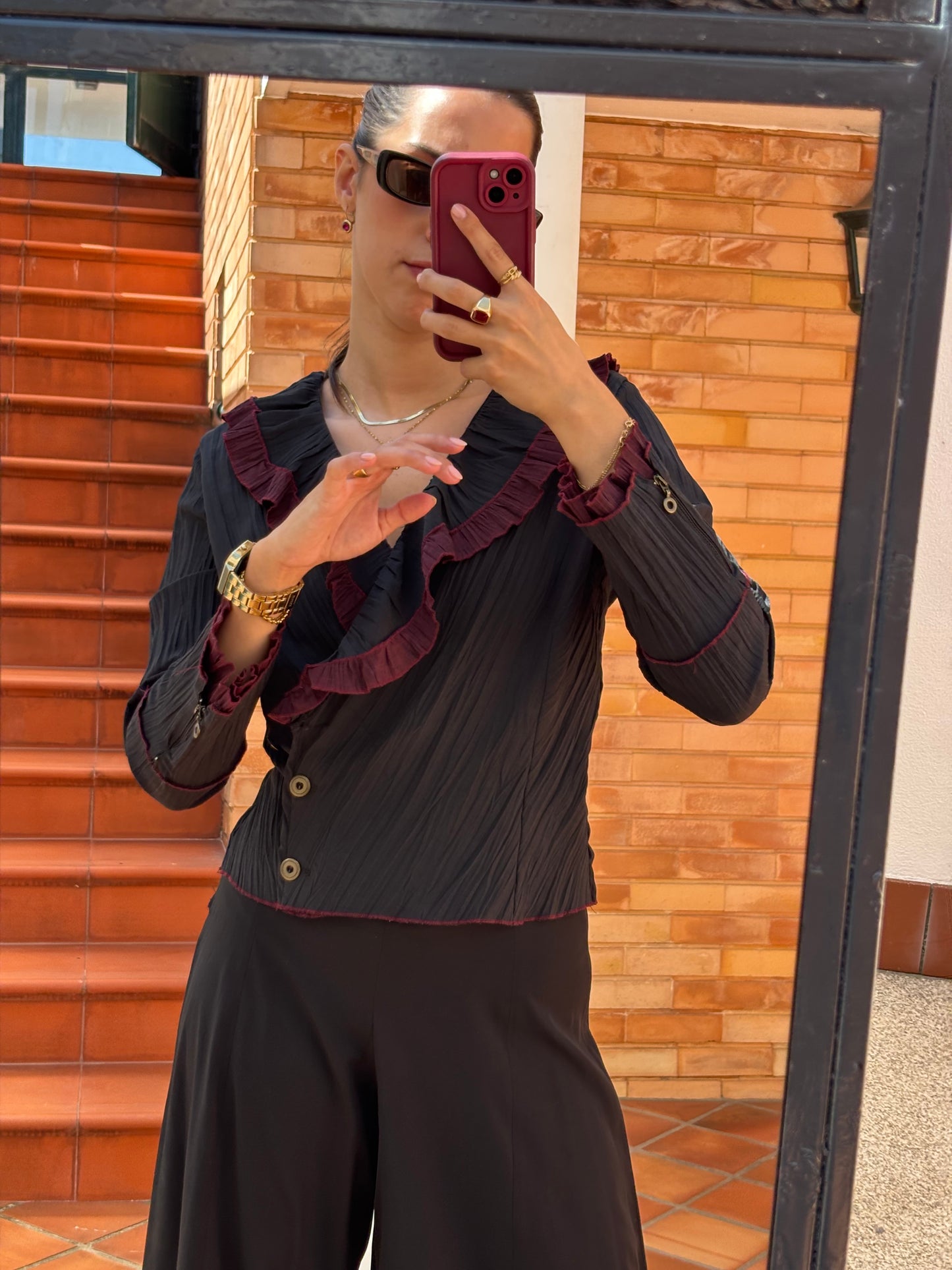 Blusa Noir Trespasse