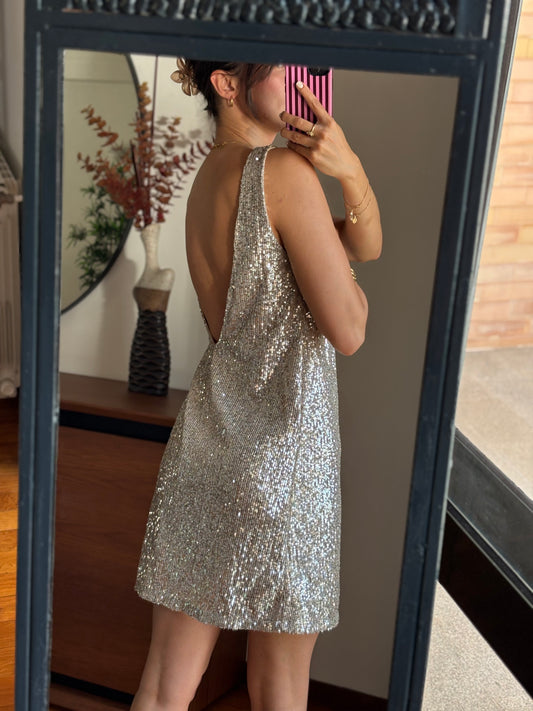 Vestido Mini Lantejoulas Futur3