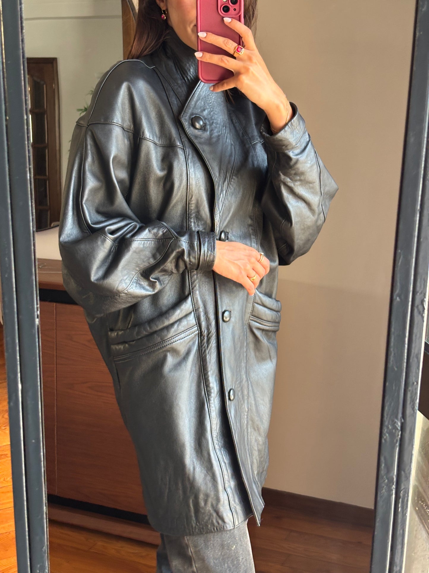 Casacão Vintage em Pele