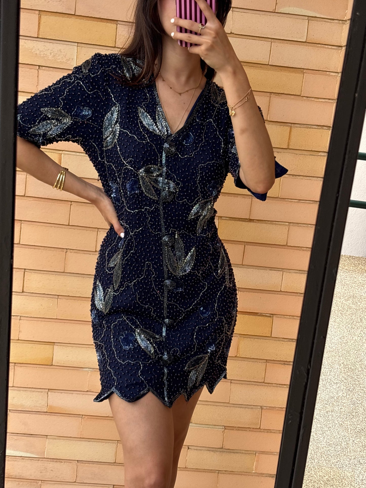 Vestido Lori Ann Montreal em Seda com Missangas